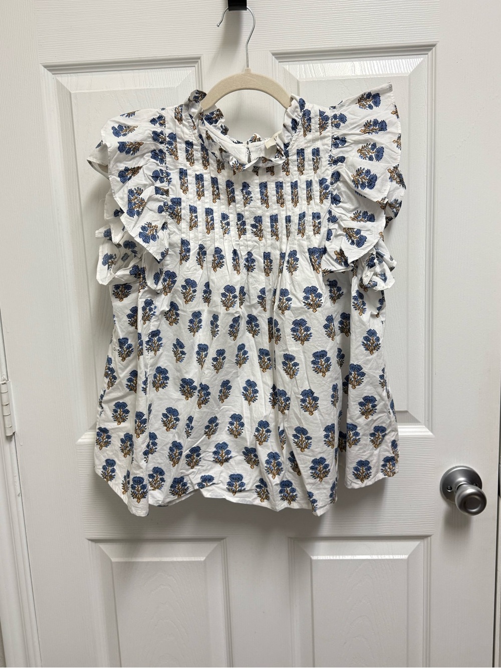 Ultramarine White Textile Blouse